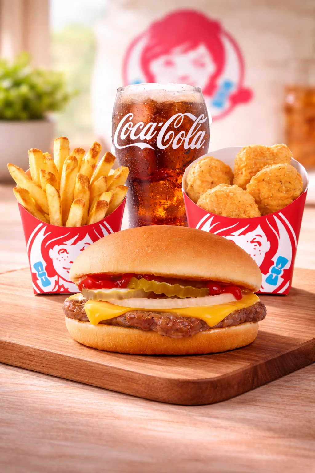 Wendy's Menu with Prices, Calories & Nutrition 2026 72 Jr Cheeseburger Biggie Bag