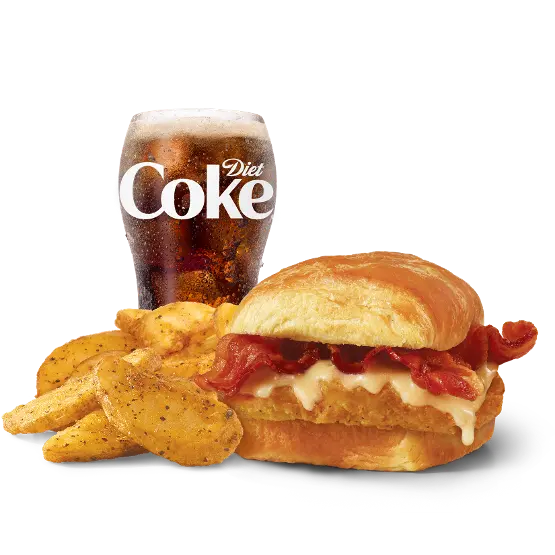 Latest Wendy's Breakfast Menu with Prices (2026) 1 Maple Bacon Chicken Croissant Combo