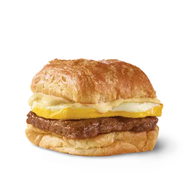 Latest Wendy's Breakfast Menu with Prices (2026) 13 Sausage Egg Swiss Croissant