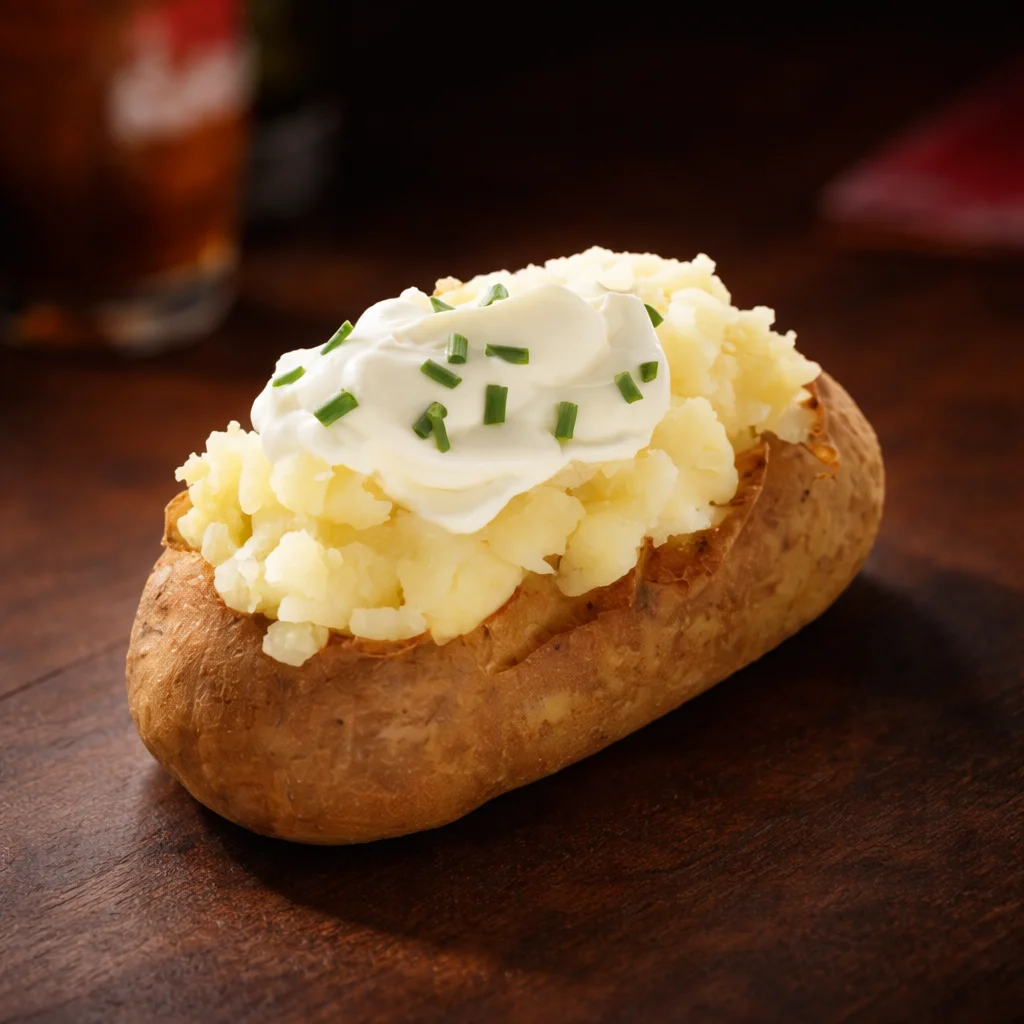 Wendy's Menu with Prices, Calories & Nutrition 2026 48 Sour Cream and Chive Baked Potato