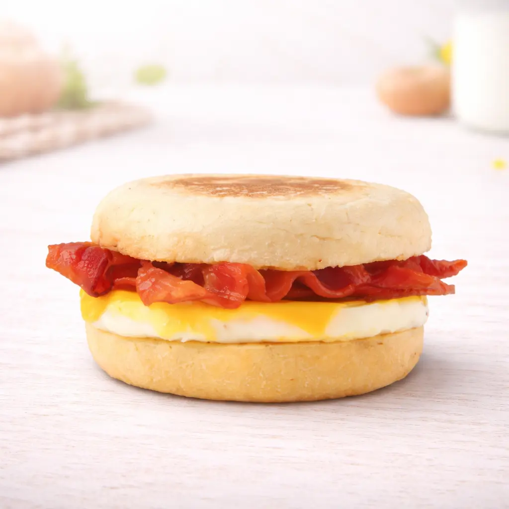 Latest Wendy's Breakfast Menu with Prices (2026) 23 baconegg and chees english muffin