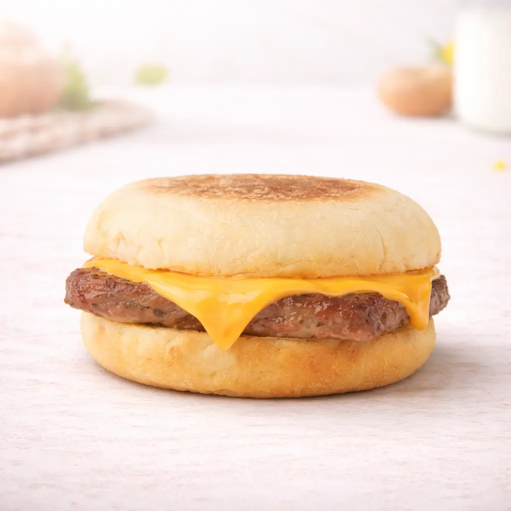 Latest Wendy's Breakfast Menu with Prices (2026) 24 sauge and cheese english mffin